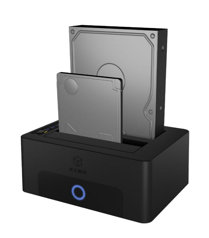 Icy Box IB-1232CL-U3 2BAY Docking Clone Station For 2.5 And 3.5 HDD SATA USB 3.2 Gen 1