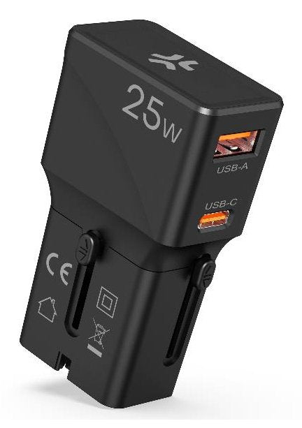 Celly Charger MULTIPLUGSL25W Dispositivo Mobile Phone Headphones Smartphone, Tablet Black Power Alterna Charg