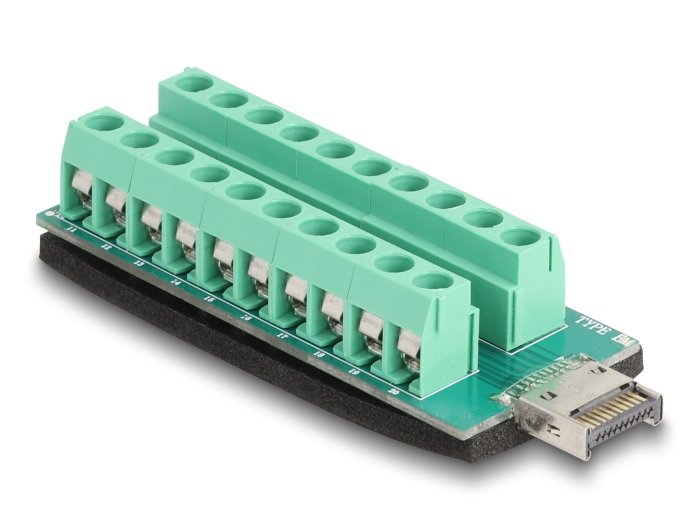 Delock USB Type And Key a Connector Male a Terminalblock Adapter 20 Pin