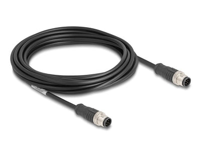 Delock 80808 Cable M12 Codificado a 8 Pin Male a Male Pvc 5M — image 1