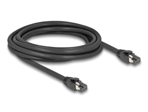 Delock Network Cable RJ-45 CAT.8.1 S/FTP, Up To 40Gbps Black 3 Metres — image 1