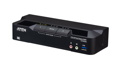 Switch Kvmp™ DisplayPort 8K Dual Display USB 3.0 2 Ports (cables Incluidos) — image 1