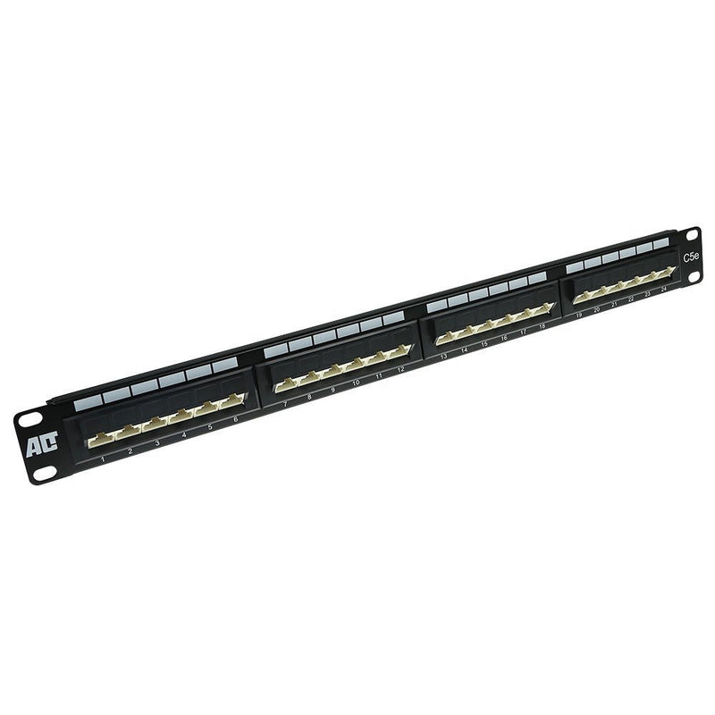 Patchpanel CAT.5E Unshielded 24 Ports 45°