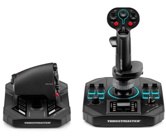 Thrustmaster Sol-r 4 Hotas Black USB Joystick/Lever Control Side + Cuadrante Aceleración Analógico/Digital PC