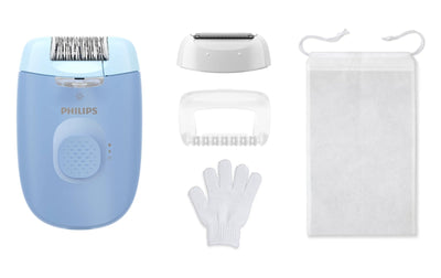 Philips Epilator BRE247 00 Serie 4000, With Cable Blue — image 1
