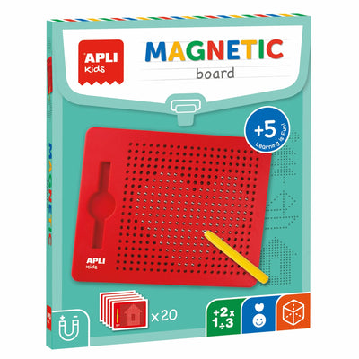 Apli Whiteboard Magnética Kids 17536 Red 215*12*170MM Pencil Yellow 10 Fichas Children Mayores 5 Years — image 1