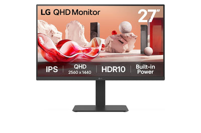 LG Monitor 27BA54QB-B 27 2560 X 1440 Pixels Quad HD LCD Black — image 1