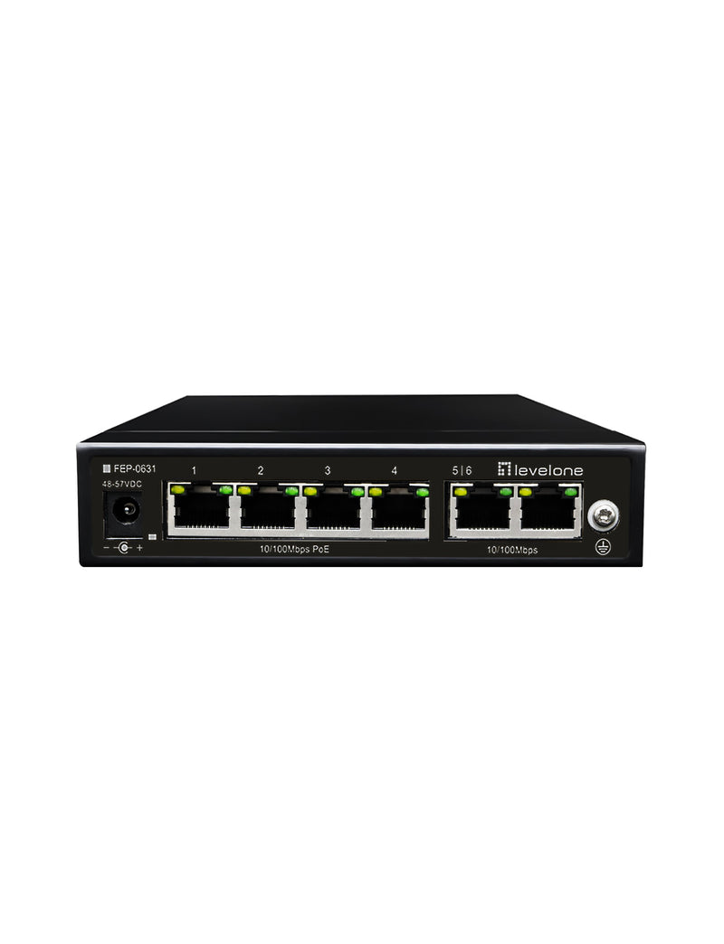 Switch Levelone 6X Fe FEP-0631 60W 4XPOE