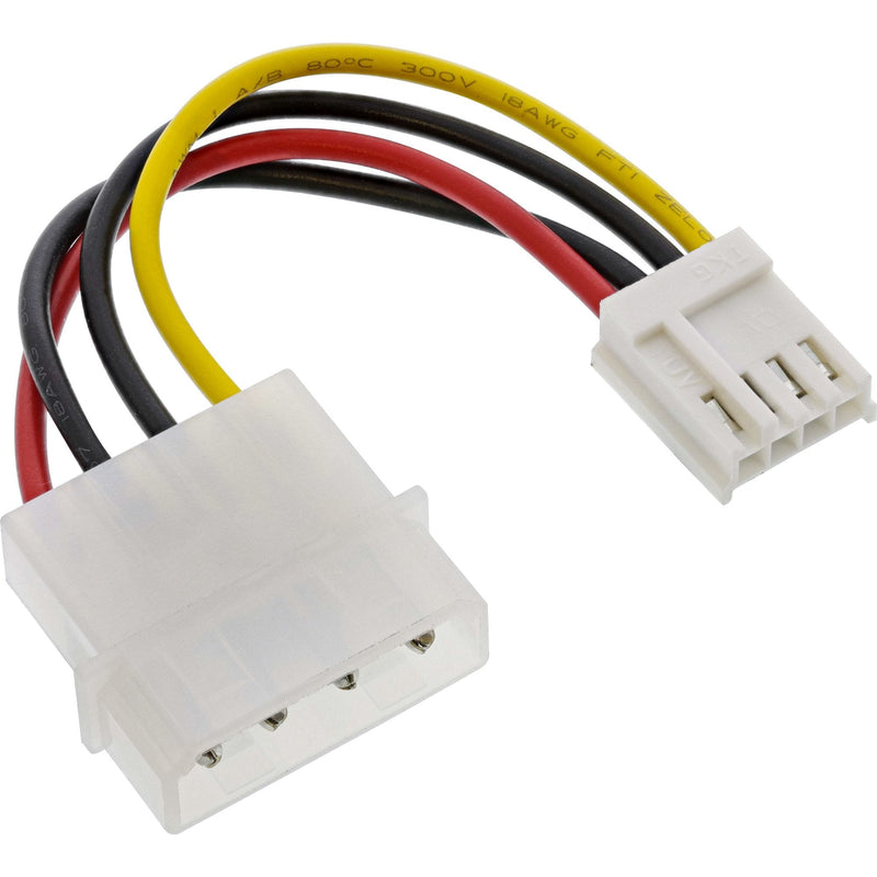 Inline Power Adapter Molex Internal 5,25 Female 4 Pines a Disquete Male 3,5 6CM
