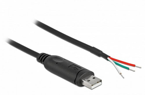 Delock 63497 Adapter USB Cable 2.0 Type-a To Serial RS-232 With 3 Open Wires 0.5M — image 1