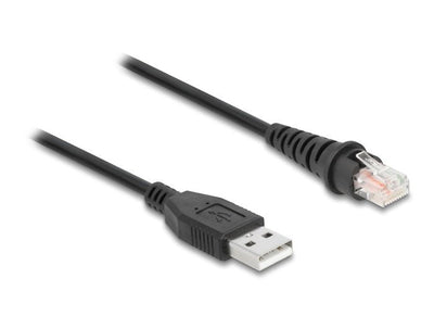 Delock 90612 Cable Scanner Code Barcodes RJ50 a USB 2.0 Tipo-a 3M — image 1