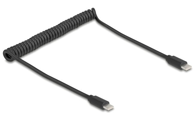 Delock Cable USB 2.0 Type-c Spiral Mecker-mecker 0,45-0,75M