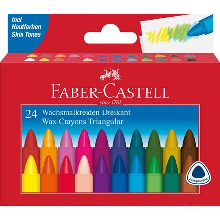 Faber-castell Wachsmalstifte Triangular 24-ER Case Cartón — image 1