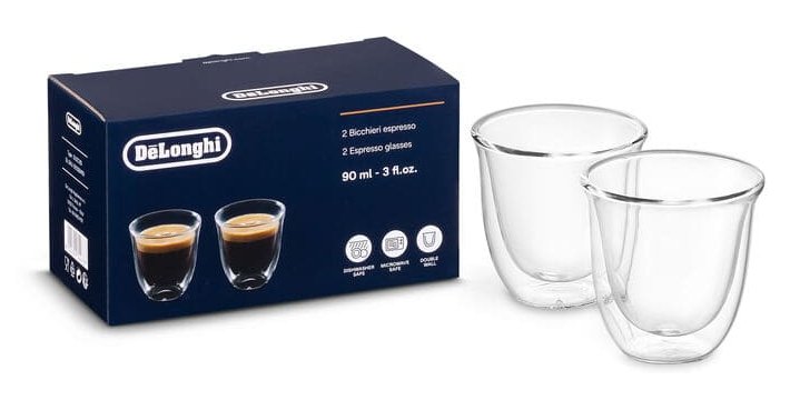 Delonghi 5513214591 Glass Café Transparent 2 Pieces