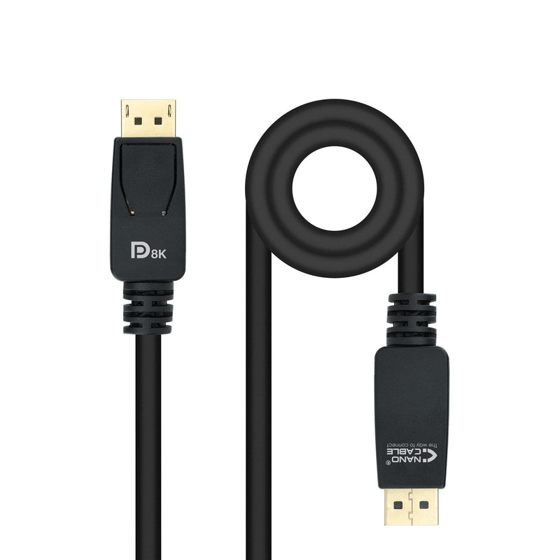 Nanocable Cable DisplayPort 1.4 Male a DisplayPort 1.4 Male 3M - Certificado VESA - Black