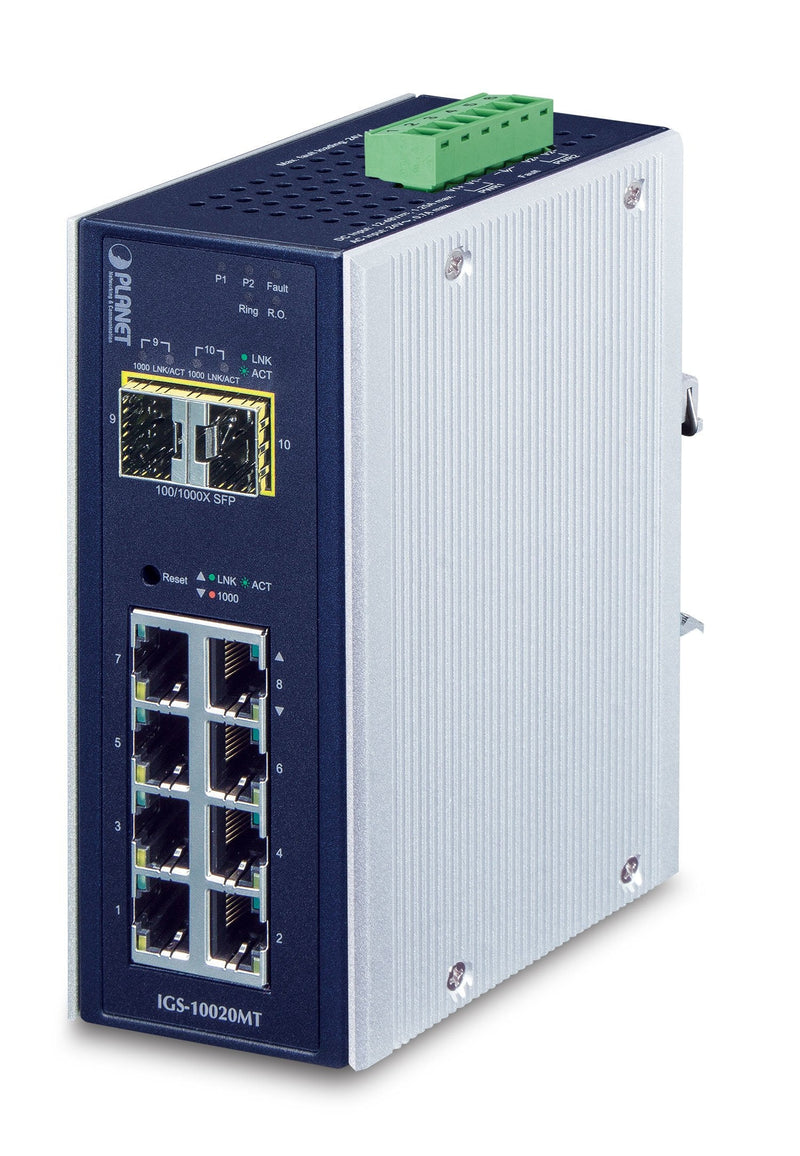 Planet IGS-10020MT Switch Gestionado L2 Gigabit Ethernet (10/100/1000) Black