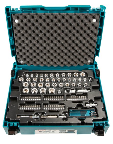 Makita Set Of Tools Manuales E-08713, 120 Pieces E-08713