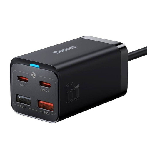 Baseus GAN3 Pro, 2x Usb-c, 2x Usb, 65W (czarna) — image 1