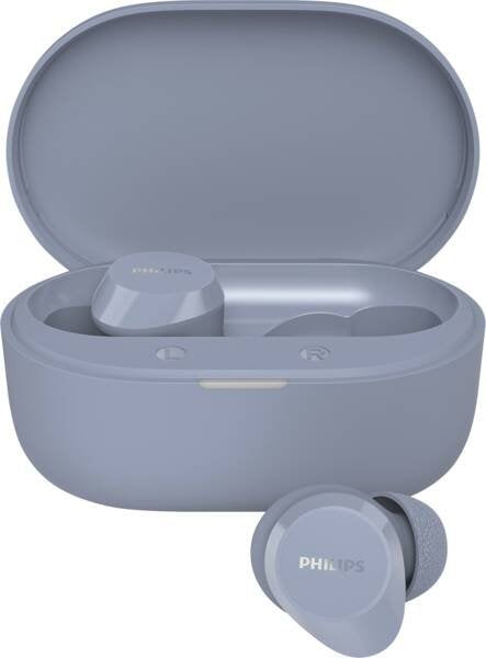 Philips Headphones Bluetooth TAT1300LB With Case Charging Battery Life 6H Azules