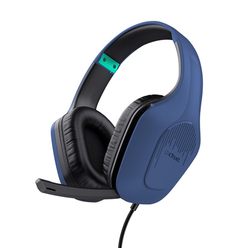 Trust Headphones Gaming With Microphone Gaming Gxt 415 Zirox Jack 3.5 Azules — image 1