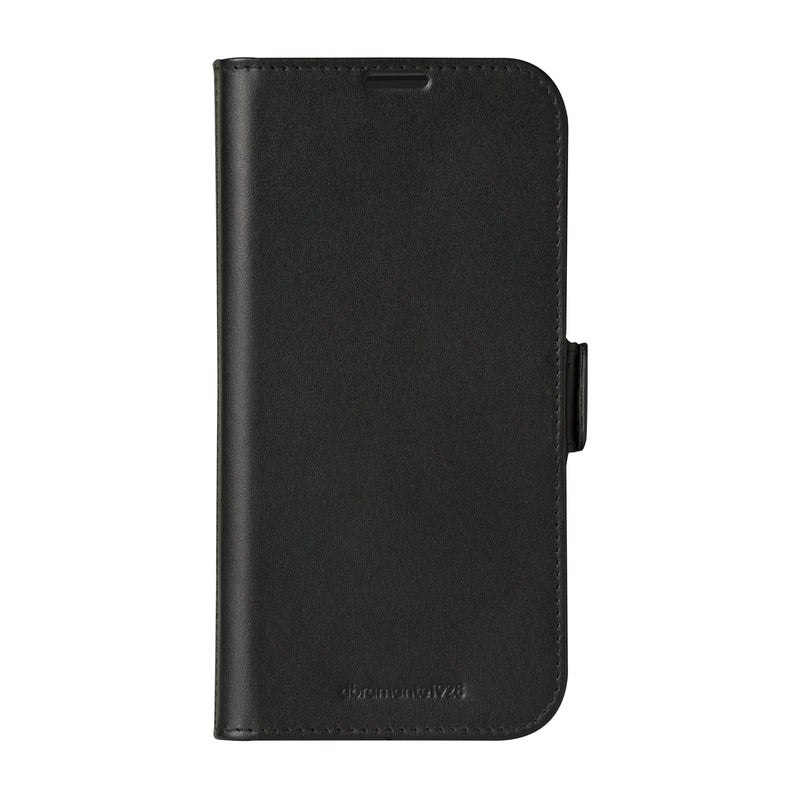 DBRAMANTE1928 Copenhagen Case With Cover Phone Mobile Phone Leather Grano Entero Black Apple Iphone 16 Plus