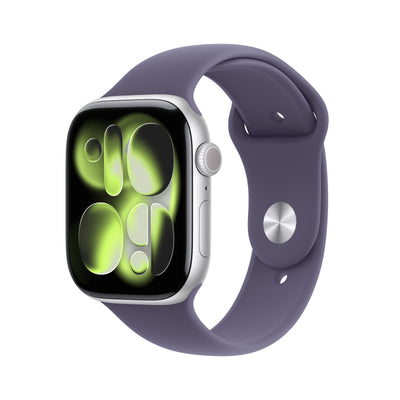 Apple Watch S11 Aluminium Cellular 46MM Silver (sportarmband Nebelviolett) M L — image 1