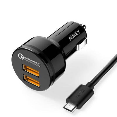 Aukey CC-T8 Car Charger Ultrarrápido 2x USB Quick Charge 3.0 6A 36W — image 1