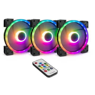 Inter-tech Fan 140*140*25 Argus Rgb-fan Set 3 Pieces RS-14 Retail — image 1