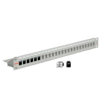 Roline 19-ZOLL-KEYSTONE-MODULTRGER, 24P., Ungeschirmt, Grey — image 1
