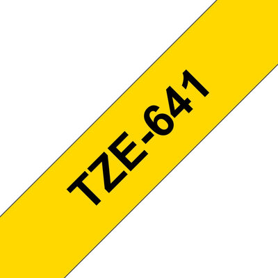 Brother TZE-641 Tape Printer Labels Black Sobre Yellow — image 1