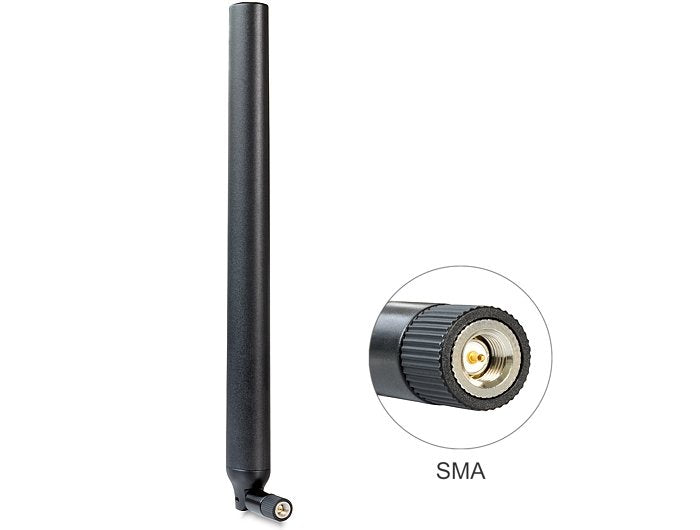 Delock Antenna LTE Sma 0.1 - 4.5 dBi Omnidirecional With Union Flexible
