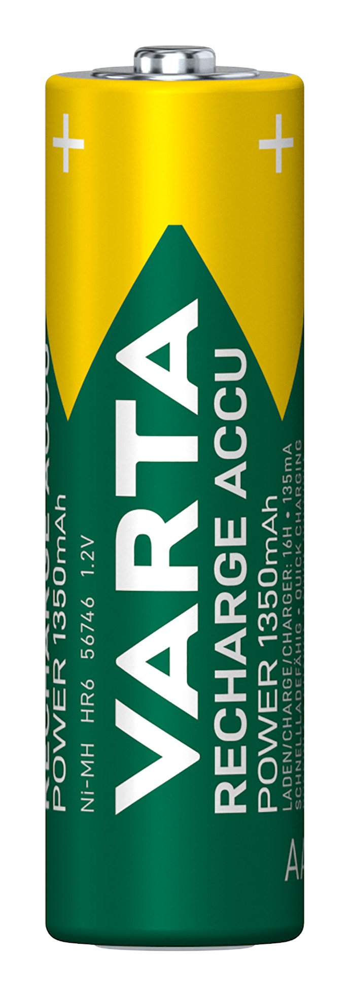 Varta Battery Rechargeable Power Type Aa 1350MAH Ready To Use Pack 4