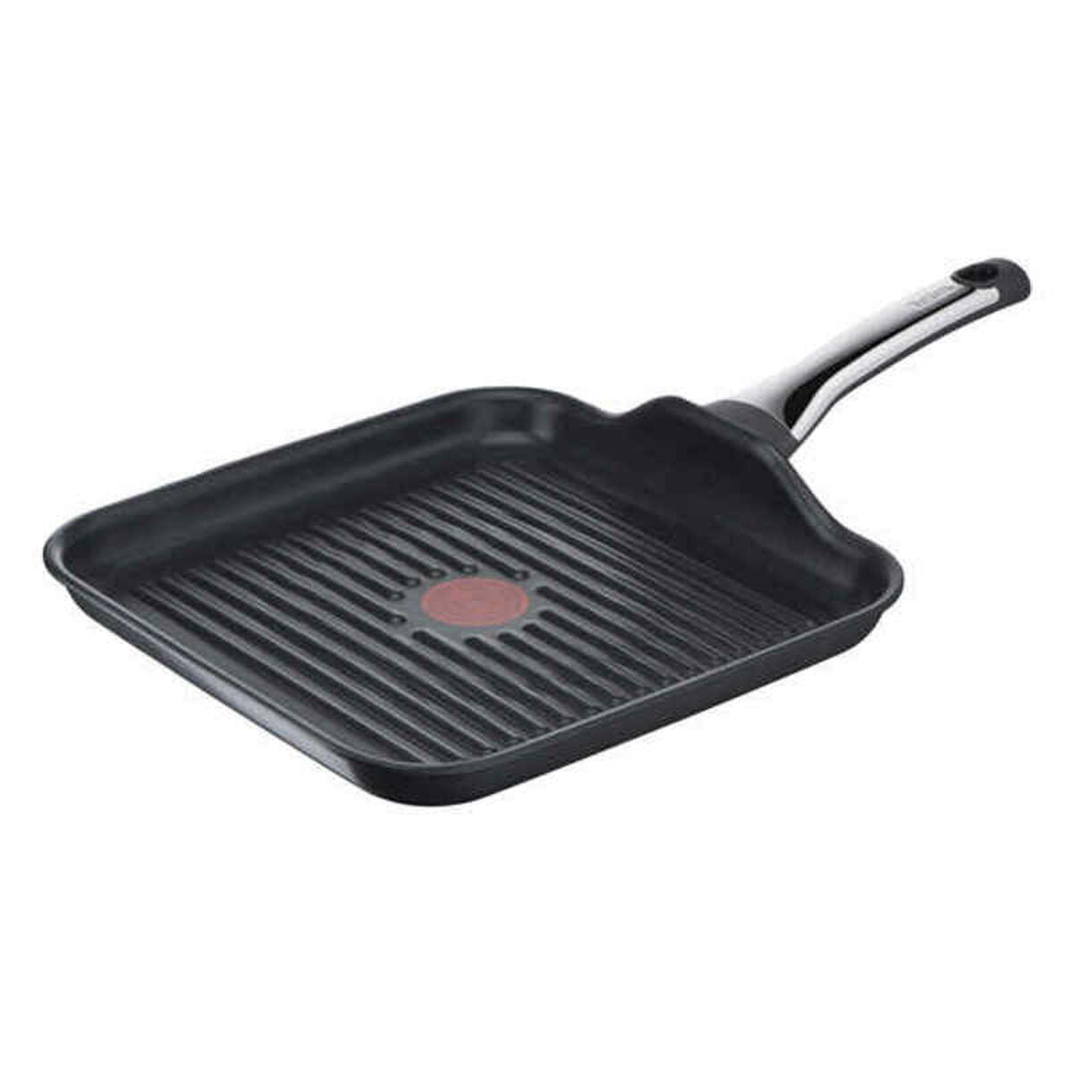 Tefal Grill Pan Tefal Rxzer23 Ø 26 Cm Black Aluminium Titanium Steel (Refurbished C)