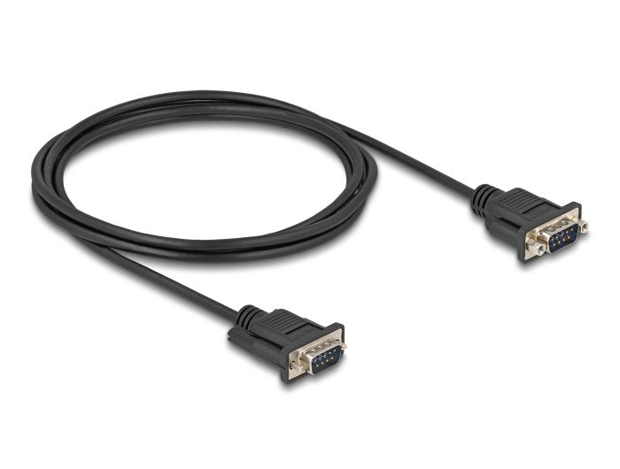 Delock 88218 Cable Serie RS-232 D-SUB9 Male a Male 2M