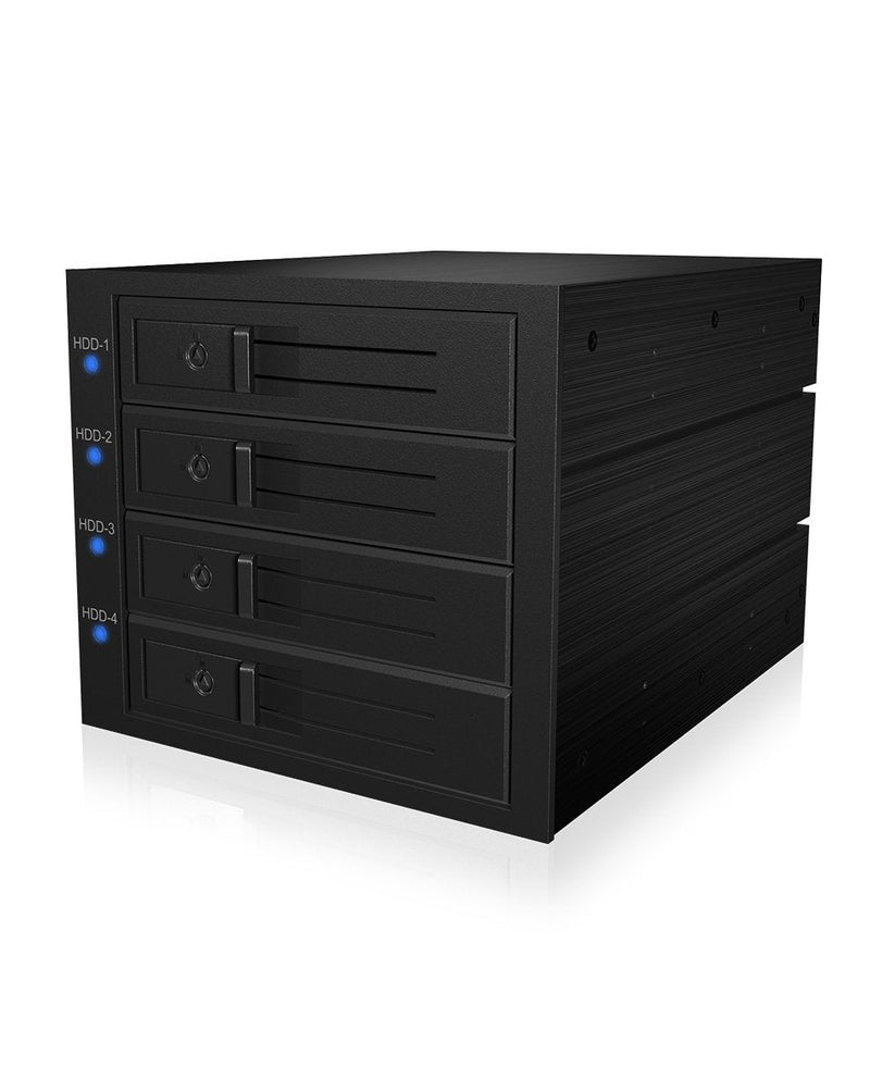 Icy Box Backplane, 4X Sas SATA 3,5 HDD In 3X 5,25, Without Tray Easyswap
