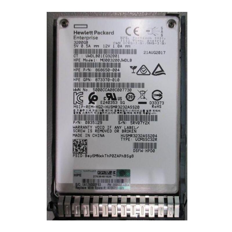 3.2TB Sas 12G Sff Sc Ds Mu SSD