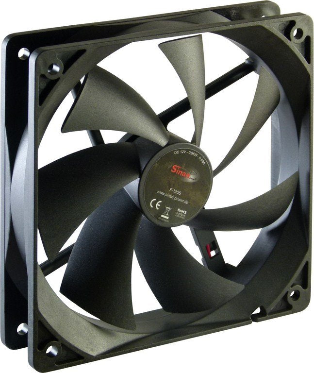 Inter-tech F-120-S Housing Computer Fan 12CM Black