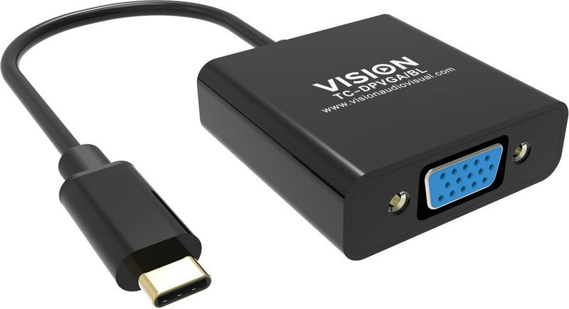 Vision Tc-usbcvga/Bl Adapter Cable Vídeo USB Type-c VGA (d-sub) Black