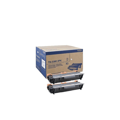 Brother Genuine Toner TN-3380TWIN Pack 2 Units Black — image 1