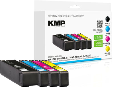 Kmp Toner Compatible HP 913X Multip. 7000-10000 Copias H165VX Black Cyan Magenta Yellow — image 1