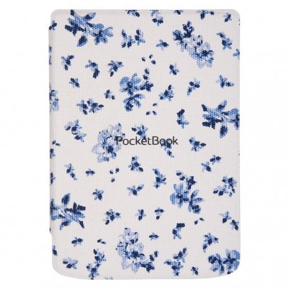 Pocketbook Case Shell Series Verse + Verse Pro Patron Flores White Blue