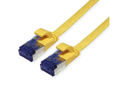 Value Network Cable CAT.6A (class Ea) FTP, Extra-flach, Yellow 5M — image 1