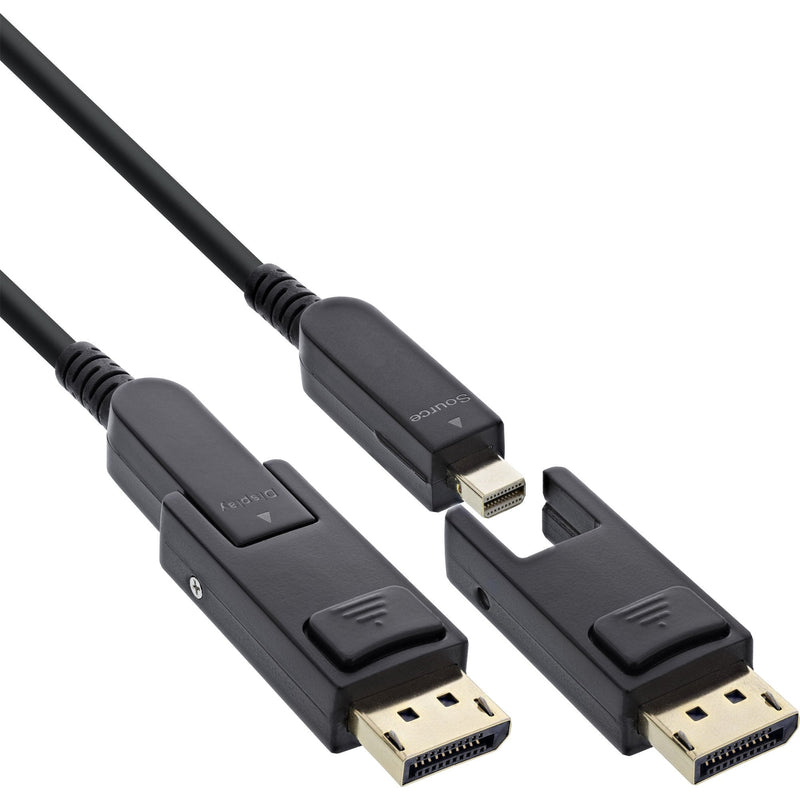 Inline® DisplayPort 1.4 Aoc Cable 8K4K, DisplayPort Plug Detachable 15M