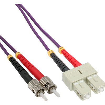 Inline Cable Duplex Fibre Optic Sc/St 50/125?M OM4 25M — image 1