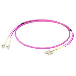 Efb Duplex Network Cable Lc-lc 50 125 OM4 Flat Twin 10.00M Viol — image 1