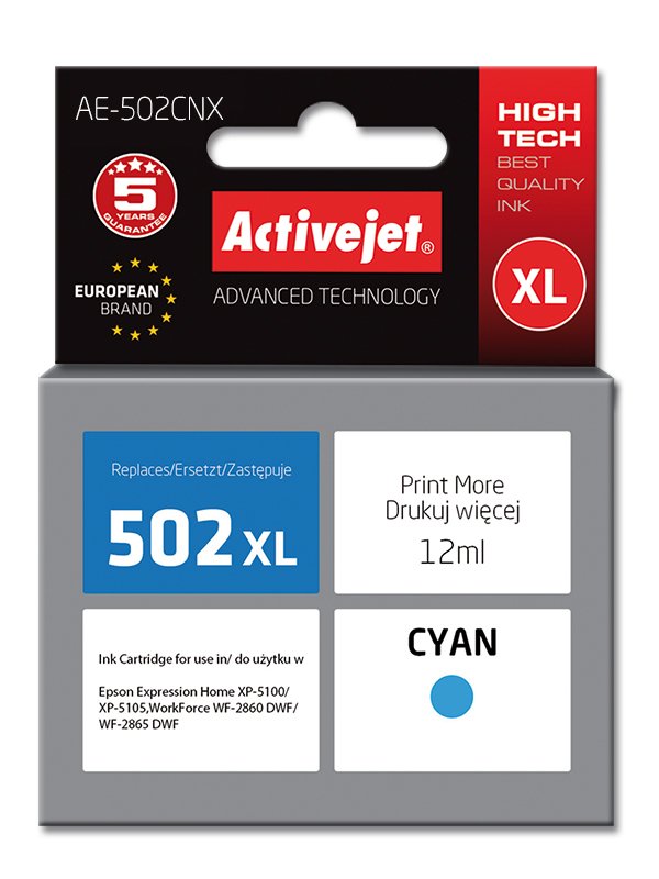 Activejet AE-502CNX Ink Compatible Cyan 1 Pieces