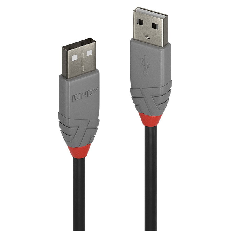 Lindy 36692 USB Cable 1M USB 2.0 USB a Black Grey