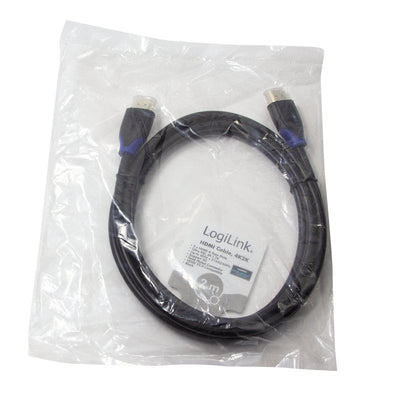 Logilink Cable 4K HDMI High Speed With Ethernet 4K2K/60HZ 2M Black — image 1