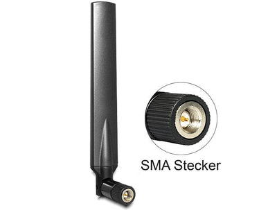 Delock Antenna LTE Sma Male 1 - 4 dBi Omnidirectional Black — image 1