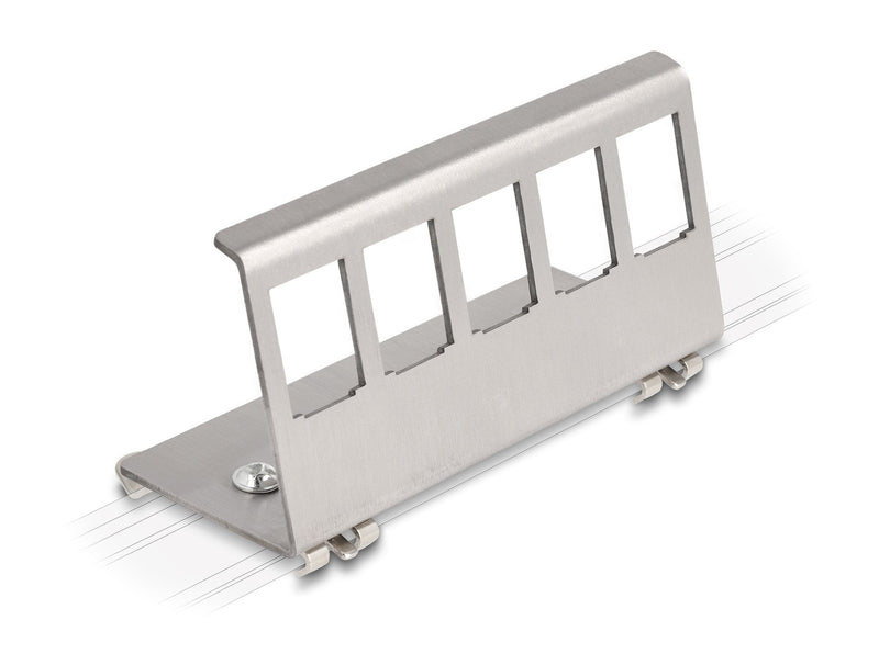 Delock 88141 Stand Metallic Keystone 5 Ports Riel Din